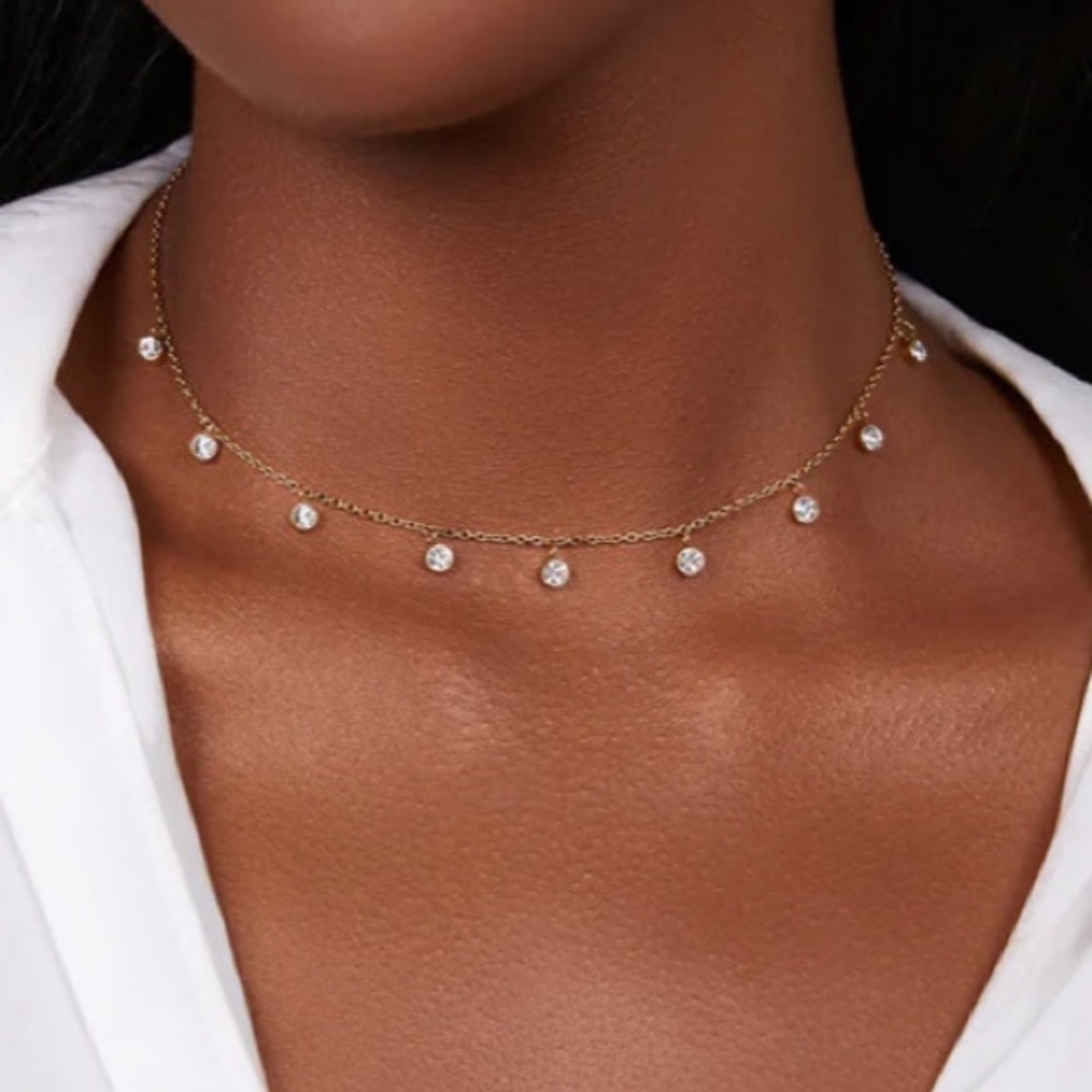 CRYSTAL DROPLET NECKLACE